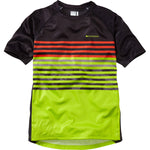 Zen youth short sleeve jersey, black / krypton lime age 13 - 14