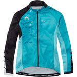 Sportive Women's Long Sleeve Thermal Roubaix Jersey, Blue Curaco / Black Size 8