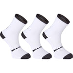 Freewheel coolmax mid sock triple pack - white - large 43-45