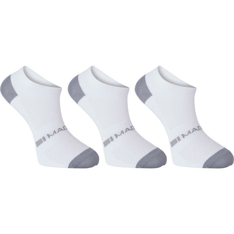 Freewheel coolmax low sock triple pack - white - large 43-45