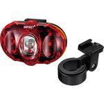 Vista 3 LED rear light, with batteries and bracket