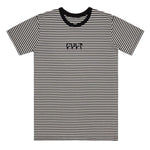 Cult Stripe Logo T-Shirt - Black And White
