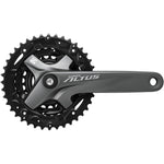 FC-M2000 Altus chainset with guard, square taper, 40 / 30 / 22T, 175 mm, grey