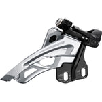 Deore M6000-E triple front derailleur, E-type mount, side swing, front pull