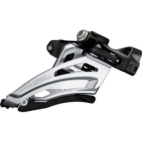 Deore M6000-M triple front derailleur, mid clamp, side swing, front pull