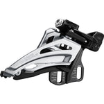 Deore M6020-E double front derailleur, E-type mount, side swing, front pull