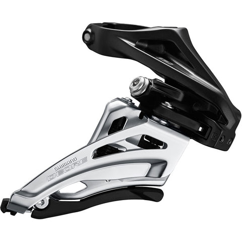 Deore M6020-H double front derailleur, high clamp, side swing, front pull