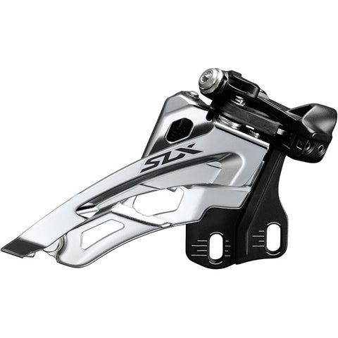 SLX M7000-E triple 10-spd front derailleur, E-type mount, side swing, front-pull