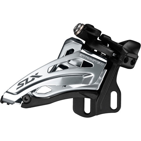 SLX M7020-E double 11-spd front derailleur, E-type mount, side swing, front-pull