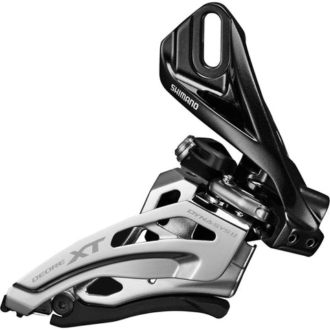 Deore XT M8020-H double front derailleur, high clamp, side swing, front pull