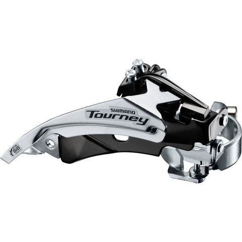 FD-TY510 MTB front derailleur, top swing, dual-pull and multi fit for 48T