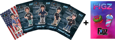 Figz Collection Collectors Scooter Sticker 6-Pack (Pack 3)