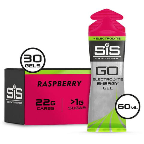 GO Energy + Electrolyte Gel - box of 30 gels - raspberry