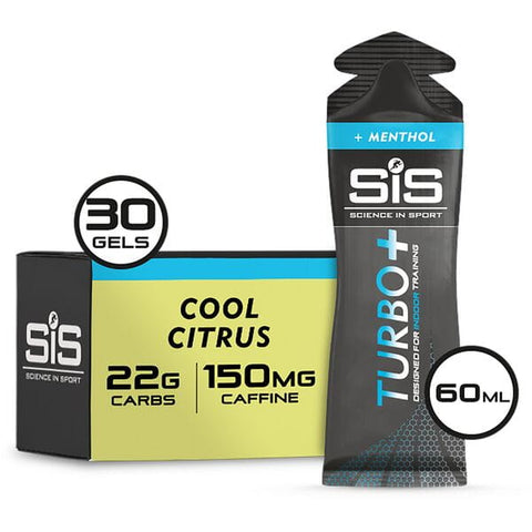 Turbo+ Energy Gel - box of 30 gels - cool citrus