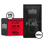 BETA Fuel energy drink powder - box of 15 sachets - strawberry and lime