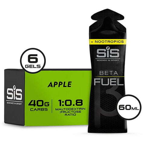 Beta Fuel Energy Gel +Nootropics - box of 30 gels - apple