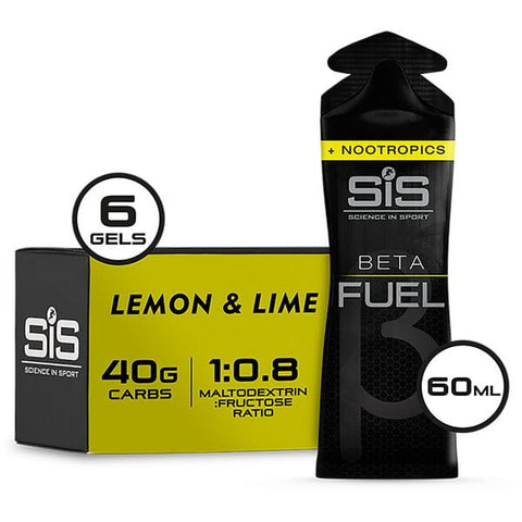 Beta Fuel Energy Gel +Nootropics - box of 30 gels - lemon and lime