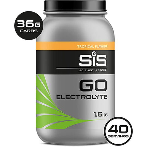 GO Electrolyte drink powder - 1.6 kg tub - tropical