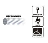 Jagwire Mountain & Road Basic Gear Cable Galvanised Shimano / SRAM 2300mm ()