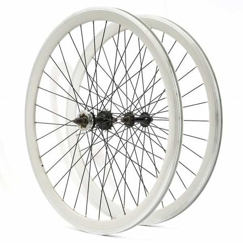 KHE Fixie wheel set white 700c