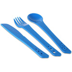 Ellipse Knife, Fork and Spoon Set - Blue