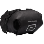 Waterproof micro saddle bag with welded seams, black