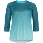 Flux Enduro women's 3/4 sleeve jersey, maritime blue / nile blue size 8
