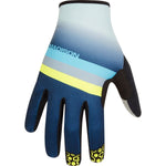 Alpine men's gloves, stripe ink navy / lime punch large