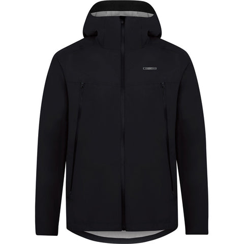 DTE men's 3-layer waterproof storm jacket - black - large