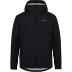 DTE men's 3-layer waterproof storm jacket - black - medium