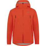 DTE men's 3-layer waterproof storm jacket - chilli red - xx-large