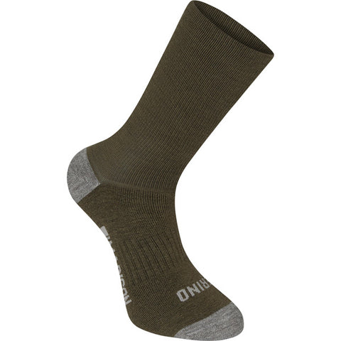 Isoler Merino deep winter sock - olive green - medium 40-42