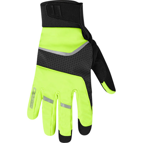 Avalanche waterproof gloves - hi-viz yellow / black - large