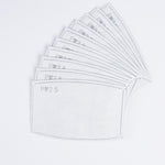 Element reusable face covering disposable inserts, pack of 10