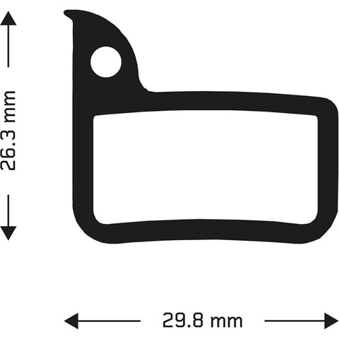Sintered disc brake pads for Sram Red/Rival callipers