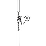 1686 - Plastic height adjustment clamp for PCS-9 (no bolts included)