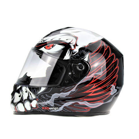 RS252 Stare Helmet Black/Red XS