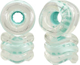 60mm Shark California Roll Longboard Wheels 4-pack (60mm | Clear With Mint Hub)