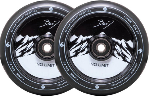 Striker Benj No Limit Pro Scooter Wheels 2-Pack (110mm | Black/Black)