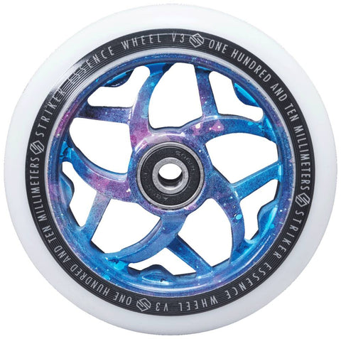 Striker Essence V3 White Pro Scooter Wheel (110mm | Purple Galaxy)