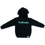 Tall Order Font Kids Hooded Sweatshirt - Black