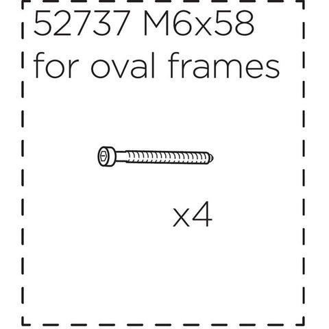 Fitting screws for Ridealong, long (58 mm)