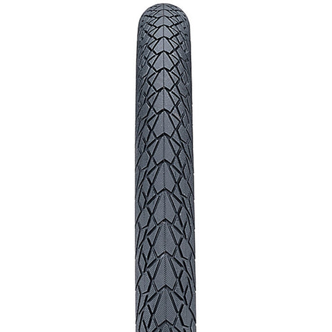 26 x 1 3/8 inch Mileater tyre with puncture breaker and reflective, black