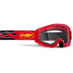 POWERCORE YOUTH Goggle Flame Red Clear Lens