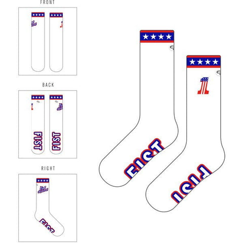 Special Edition Evel Knievel Crew sock White - LG/XL