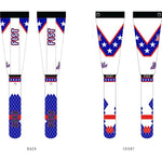 Special Edition Evel Knievel Moto sock White - SM/MD