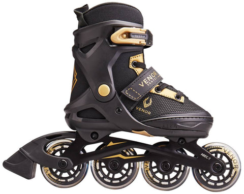 Venor Invicta Kids Inline Skates (35-38 | Black/Gold)