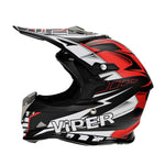 RSX121 Adults MX Helmet Matt Black/Green S